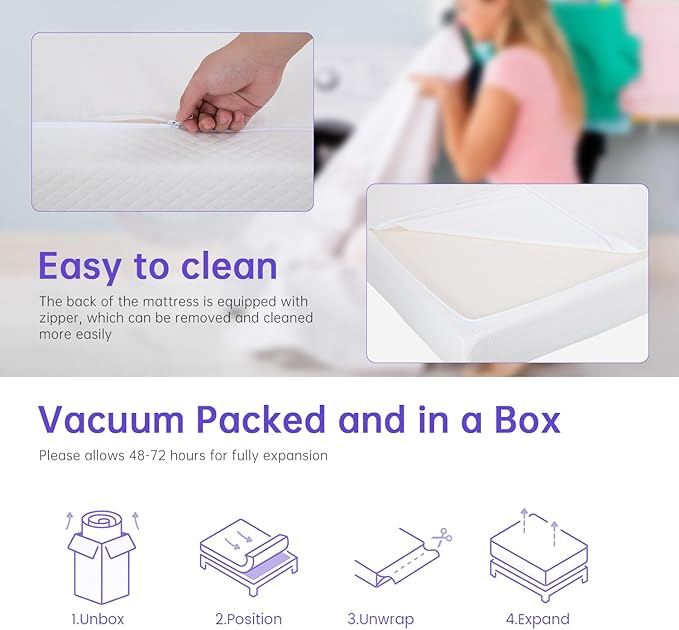 PayLessHere 6 Inch Twin XL Gel Memory Foam Mattress Fiberglass Free/CertiPUR-US Certified/Bed-in-a-Box/Cool Sleep & Comfy Support