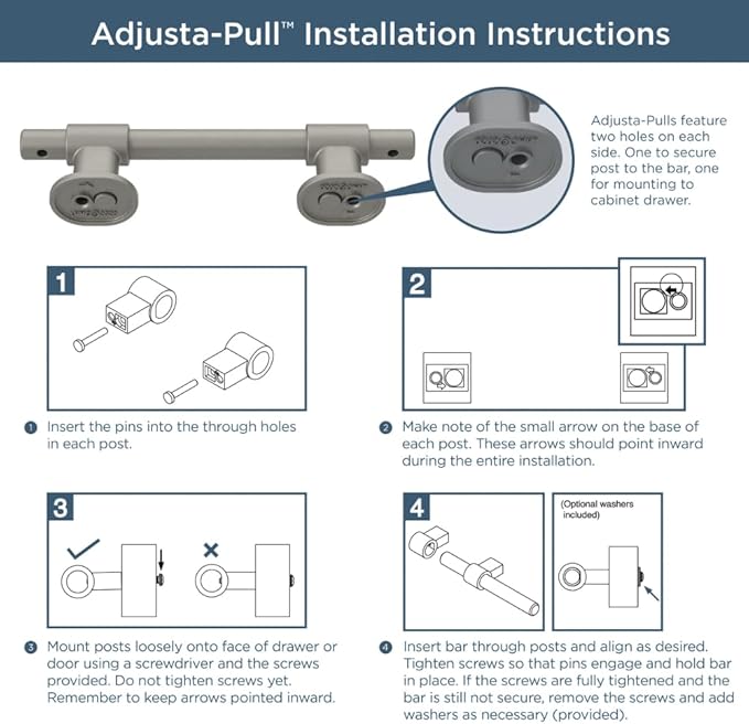 Franklin Brass Adjusta-Pull (5-Pack) Adjustable Drawer Pulls | Fits 1-3/8 to 6-5/16 Inch Hole Centers | Champagne Bronze Cabinet Handles| Francisco P44365-CZ-B
