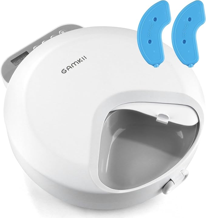 Automatic Cat Feeder Wet Food, Battery Operated Auto Wet/Dry Food Feeder with 2 Ice Packs, Cordless Programmable Timer Pet Auto Dispenser for Cat and Small & Medium Dog (4-Meals & Battery Included)-Mewly Pet