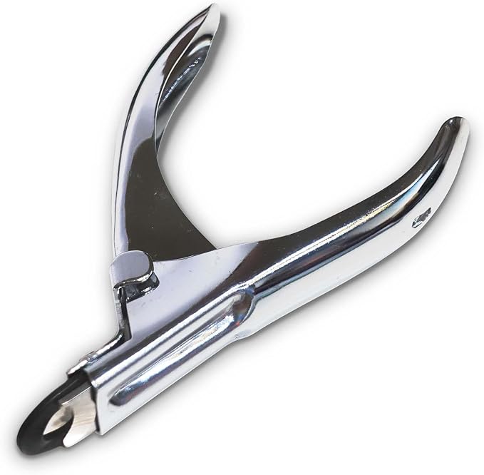 Guillotine Type Dog Nail Clippers for Small and Medium-Sized Dogs, Safety Guard to Avoid Over Cutting, Sharp Stainless Steel Blade (No Coated Handle)-Mewly Pet