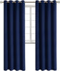 BGment Blackout Curtains - Grommet Thermal Insulated Room Darkening Bedroom and Living Room Curtains, Set of 2 Panels (52 x 120 Inch, Navy)