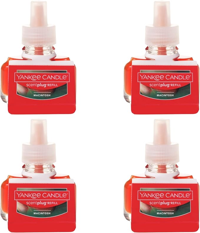 Yankee Candle Scent Plug Refill, Macintosh (Pack of 4)