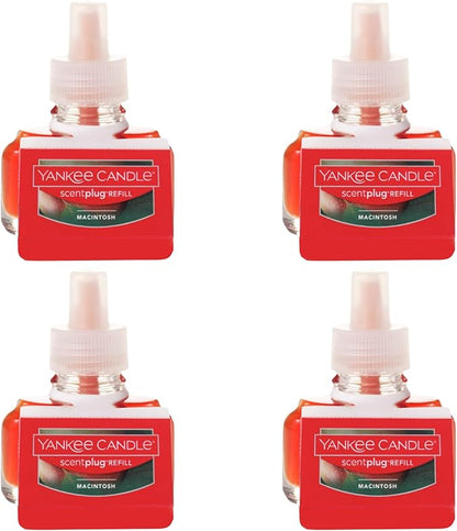 Yankee Candle Scent Plug Refill, Macintosh (Pack of 4)