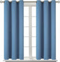 BGment Blackout Curtains for Bedroom - Grommet Thermal Insulated Room Darkening Curtains for Living Room, Set of 2 Panels (38 x 54 Inch, Faded Denim)