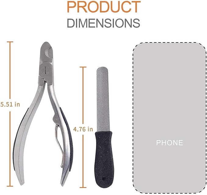 Dog Nail Clipper | Pet Cat Claw Trimmer -Sharp Angled Stainless Steel Blade for Quick Safety -Sturdy Non-Slip Handle -Nail File & Set Box -Professional Tools for Large & Small Pet-Mewly Pet