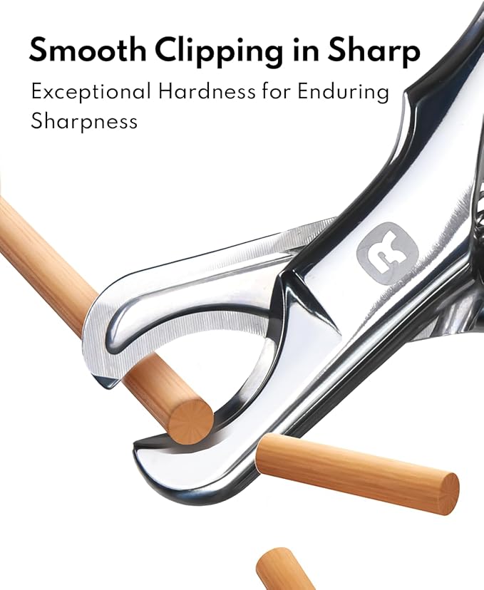 Dog Nail Clippers – Sharp, Durable, All Steel Material, Ergonomic Non-Slip Handle, Safe and Comfortable Trimming, Professional Pet Nail Trimmers for All Dogs Cats-Mewly Pet