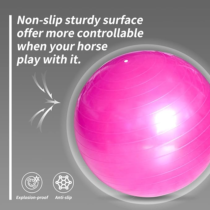 17 Inch Horse Play Balls Anti-Burst Herding Ball for Horse Mega Equine Ball for Play Training Horses Soccer Balls-Mewly Pet