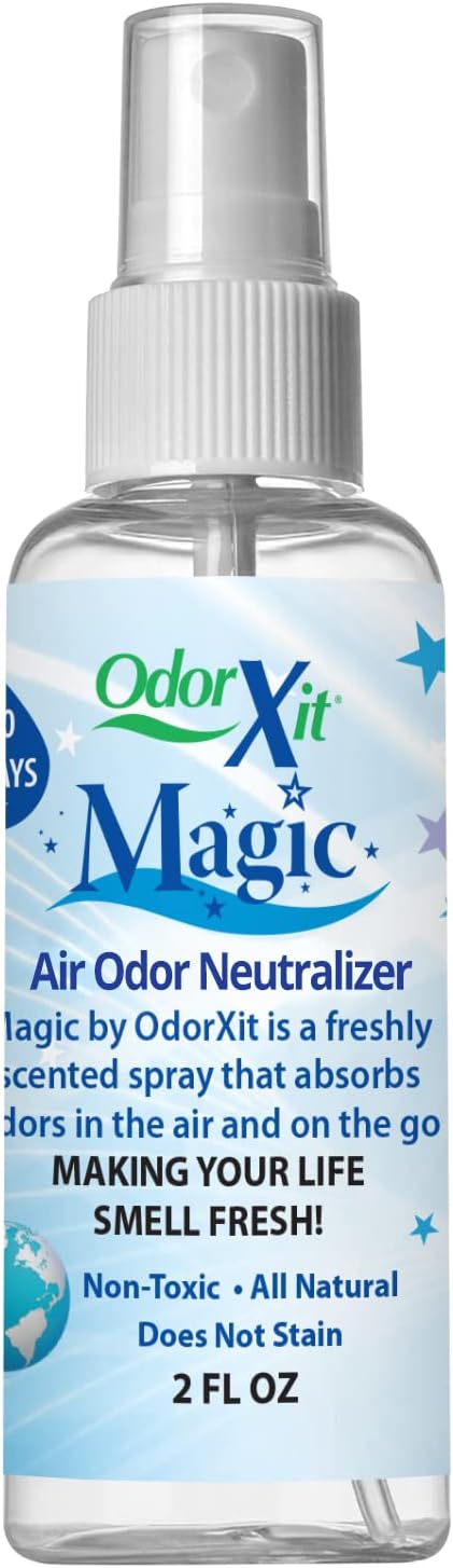 Magic Air Odor Neutralizer Spray, Powerful Dog & Cat Urine Odor Neutralizer, Safe Air Refresher for Home, Safe Odor Absorber for Pet, Closet & Any Strong Odor Remover, 2oz-Mewly Pet