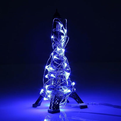Ehome Fairy Lights, USB Operated Fairy Light Plug in 66ft 200 Led Waterproof String Lights Copper Wire Decorative String Light for Bedroom Indoor Christmas Wedding Party Patio Window (Blue)