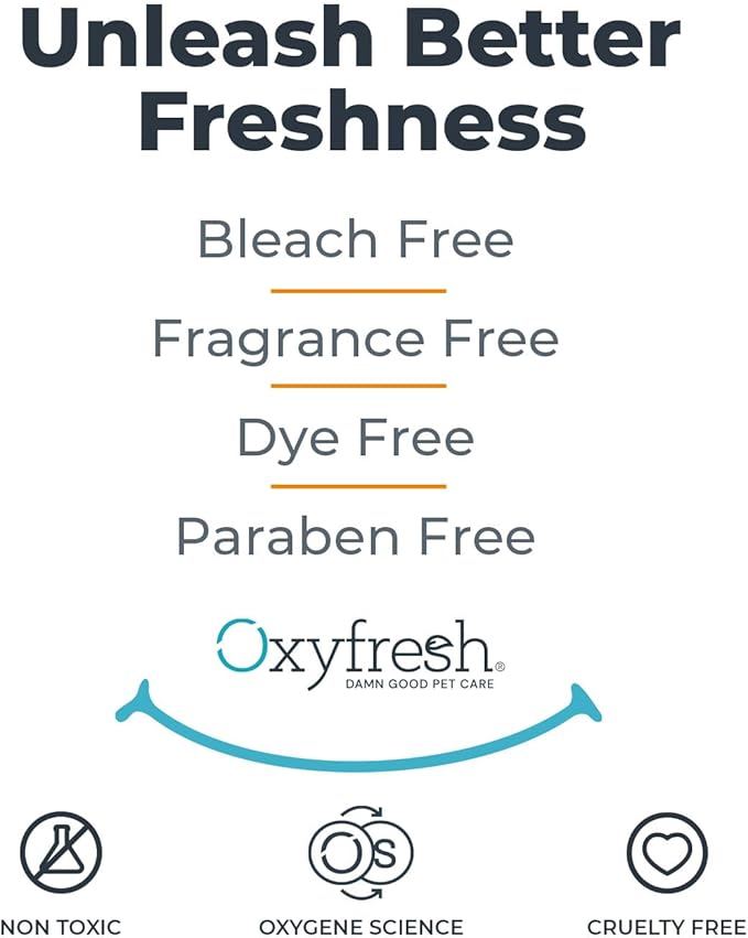 Oxyfresh Advanced Pet Stain Remover & Urine Odor Eliminator – Fast Acting Pet Odor Eliminator for All Surfaces - Best Way to Remove Stains - Dog & Cat Urine Neutralizer-Mewly Pet