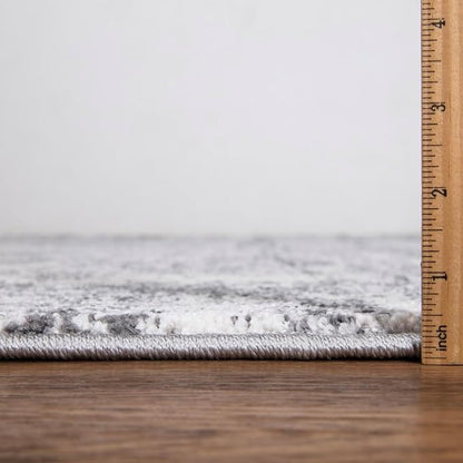 Keen Home Design Area Rugs - 4x6 Non-Shedding, Abstract Rugs for Kitchen, Living Room, Bedroom, Dining Room, Entryway - Size: 4' x 6', Abstract Cream/Grey