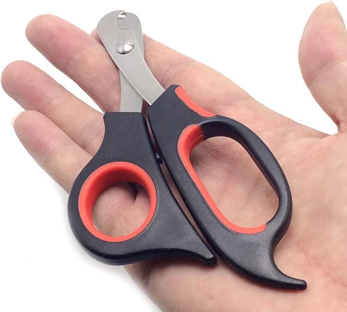 Professional Cat Nail Clippers Trimmer Scissors for Small Breeds, Puppies, Rabbits, and More, Safe Sharp Stainless Steel Blades, Non-Slip Big Handles, Easy at Home Grooming-Mewly Pet