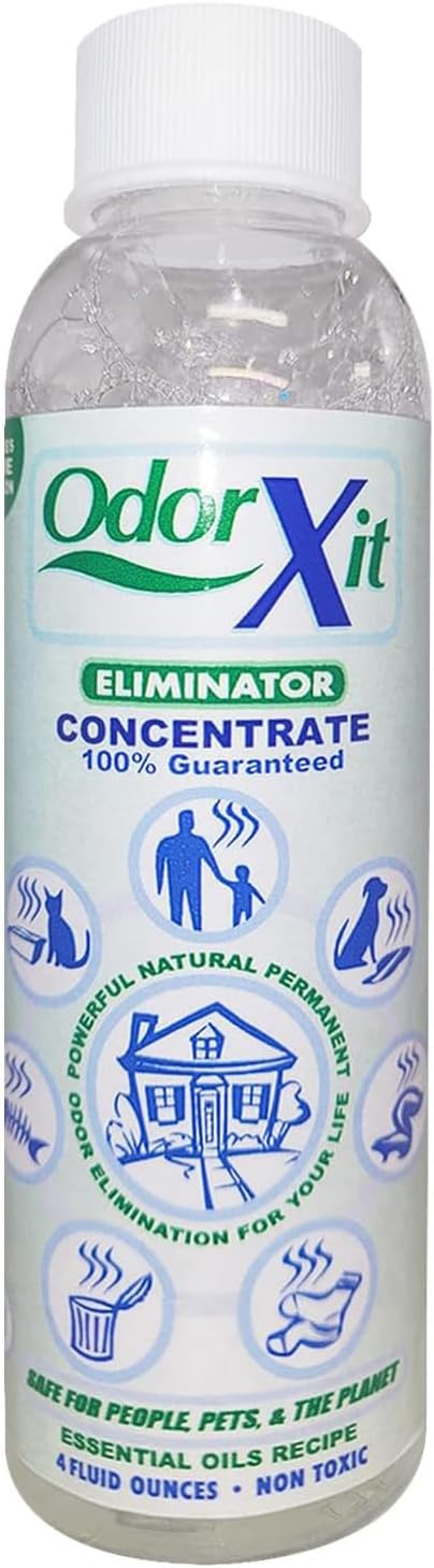 Odor Eliminator Concentrate (4oz) + Magic Air Odor Neutralizer Spray (8oz) – Natural & Safe Odor Removal for Pets, Home & On-the-Go-Mewly Pet