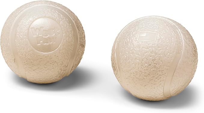 WEST PAW Boundr Ball Dog Fetch Toy – Bouncing Toys for Dogs, Fetch, Catch, Chewing, Play – Floatable, Recyclable Balls – Small Glow 2-Pack-Mewly Pet