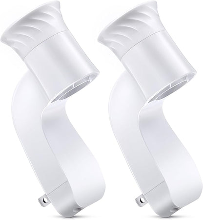 2 Pack Wall Fragrance Plug in Compatible with Bath and Body Works WallFlower Fragrances, ETL Certified, Rotatable, Precise Scent Control Fragrance Diffuser Plug for Home, Office (White)