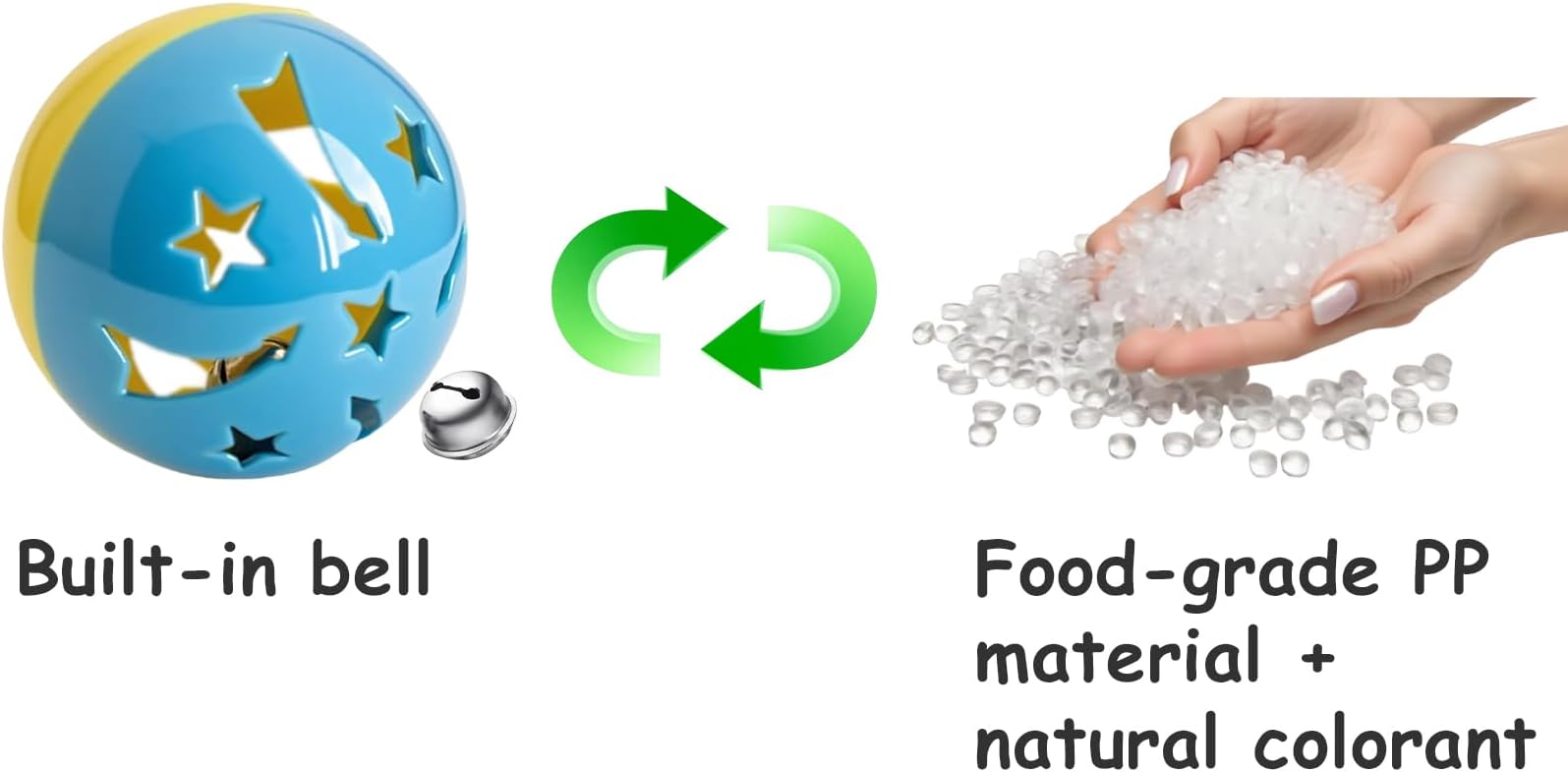 40-Piece Cat Toy Variety Pack for Indoor Cats and Kittens, Bouncy Paws (1.5'' - 2.2'', Cat Toys Deluxe Pack)-Mewly Pet