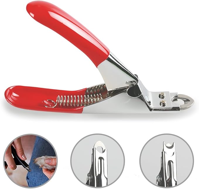 Dog Cat Pets Nail Clippers, Professional Pets Claw Trimmer with Free Nail File, Sharp Stainless Steel Blade, Sturdy Non Slip Handles - for Safe, Professional at Home Grooming-Mewly Pet