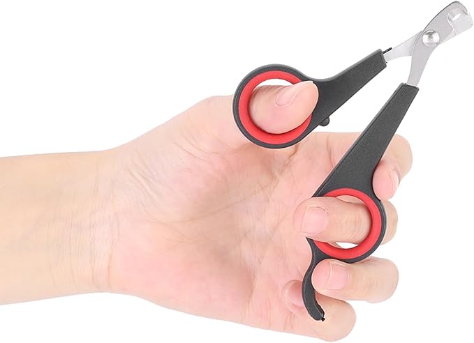 Cat Nail Trimmer, Pet Nail Clippers, Stainless Steel Bird Nail Clippers, Comfortable Cat Nail Cutter, Small Animal Nail Clippers 4.6x2.4In for Bird, Rabbit, Dog, Parrot-Mewly Pet
