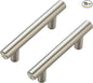 JOY DECOR 15 Pack Cabinet Handles, Brushed Nickel Cabinet Pulls, 2-1/2 in Hole Center Kitchen Cabinet Handles, Stainless Steel T Bar Handles for Dresser Drawers