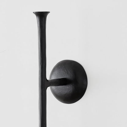 Z Gallerie Aspar Wall Sconce Long Candle Holders in Black Finish, Retro Chic Wall Decor for Living Room, Dining Room & Bathroom, Vintage Candle Wall Sconce with Timeless Appeal(Candles not Included)