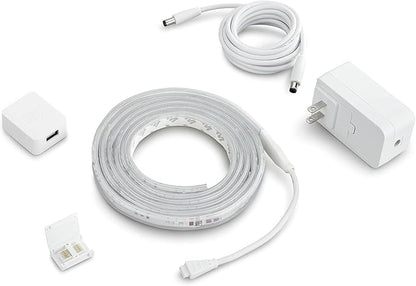 Philips Hue Indoor 6-Foot Smart LED Light Strip Plus Base Kit - Color-Changing Single Color Effect - 1 Pack - Control with Hue App - Works with Alexa, Google Assistant and Apple HomeKit (Pack of 4)