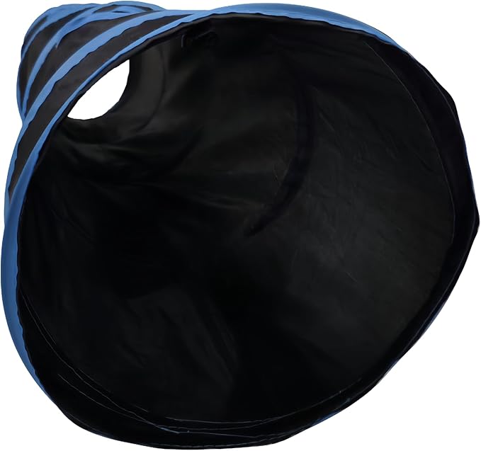 iCAGY Cat Tunnel for Indoor Cats Interactive, Rabbit Tunnel Toys, Pet Toys Play Tunnels for Cats Kittens Rabbits Puppies Crinkle Pop Up Black 45"-Mewly Pet