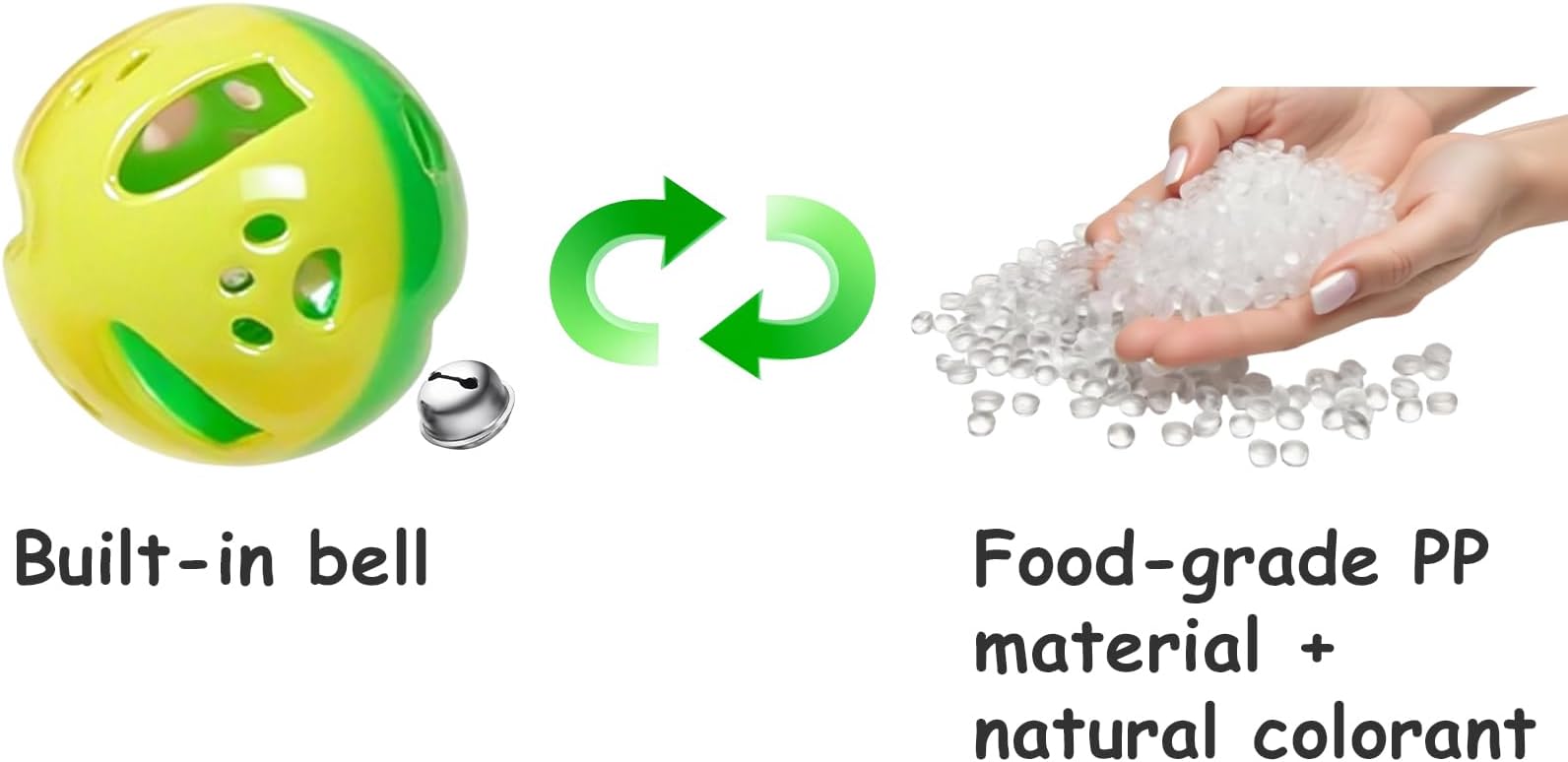 6-Pack Cat Toys for Kittens and Indoor Cats, Loving Every Minute (1.5'', Basic Cat Toy Set)-Mewly Pet