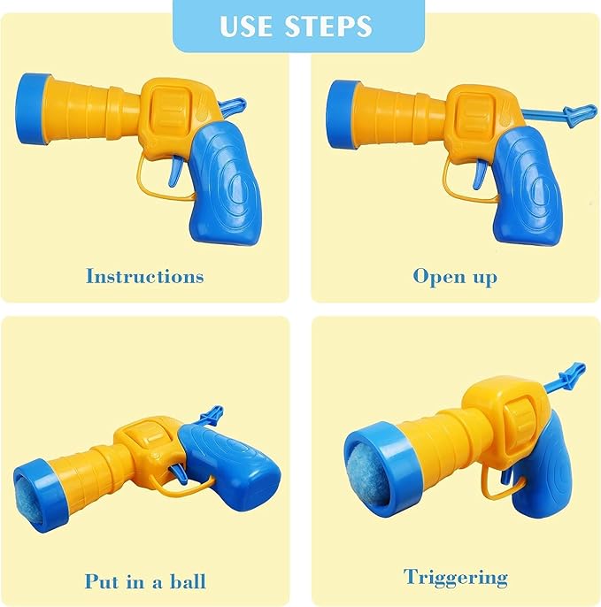 Mewlmart Interactive Cat Toys Cat Ball Launchers Enrichment Toys Pom Pom Balls50 Balls 1.2IN-Mewly Pet