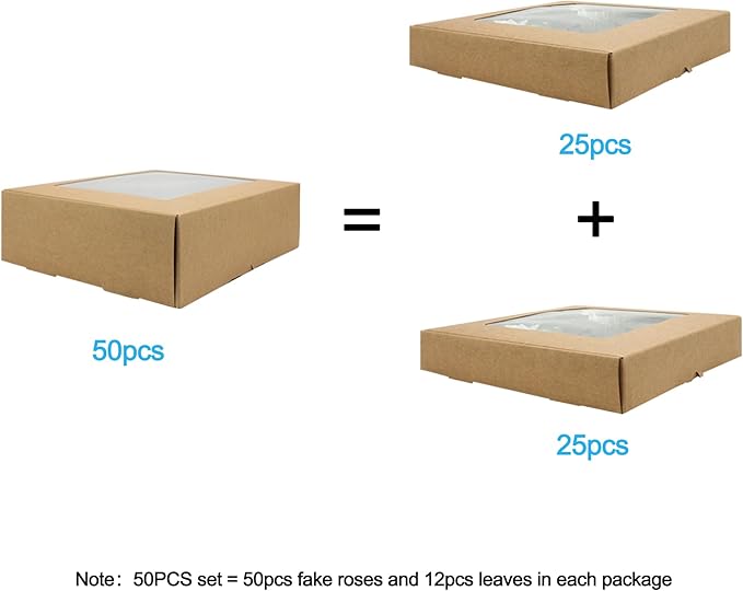 JOYLEX Artificial Flowers Realistic Roses, 50pcs Real Looking Fake Roses with Stem for DIY Wedding Bouquets Centerpieces Bridal Shower Party Home Romantic Decorations (50pcs, Shades of Blue)