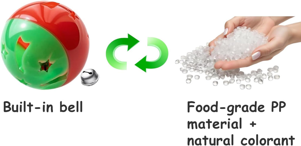 5-Pack Cat Toy Balls with Bells for Kittens and Indoor Cats, Snuggle Play (1.5'', Basic Cat Toy Set)-Mewly Pet