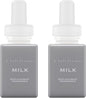 Pura & K. Hall Designs Home Scent Refill - Smart Home Air Diffuser - up to 120-Hours of Premium Fragrance per Refill - Household Essential - Clean & Safe Diffuser Fragrance - 2 Pack, Milk