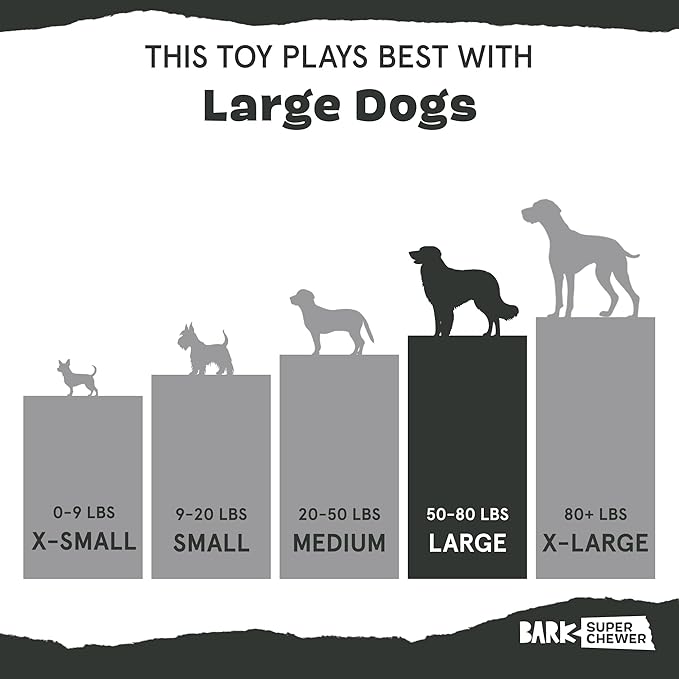 Barkbox Torbert The Troll Dog Toy for Large Dogs, Natural Rubber with Wacky Bounce Perfect for Aggressive Chewers and Long-Lasting Playtime-Mewly Pet