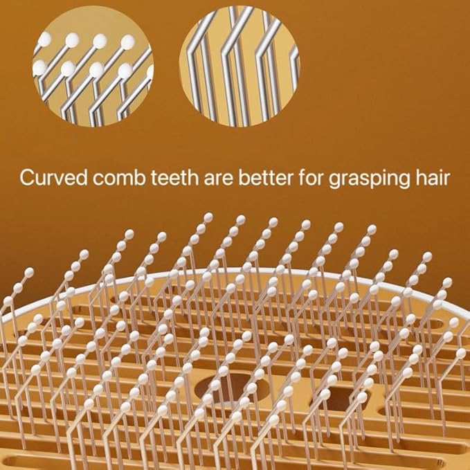 Cat steam brush for indoor cats features blue light technology,combining a dog steam brushes,ideal for the pets steam brushes for dogs and cats,and pet spray hair removal comb user BROWN-Mewly Pet