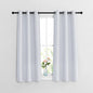 NICETOWN Room Darkening Kitchen Curtains - Window Treatment Thermal Insulated Grommet Light Blocking Curtains & Drapes for Bedroom/Bathroom (2 Panels, W37 x L48, Greyish White)