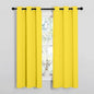 NICETOWN Bedroom Curtain Panels Draperies, Thermal Insulated Solid Grommet Curtains/Drapes (1 Pair, 34 by 63 inches, Bright Yellow)
