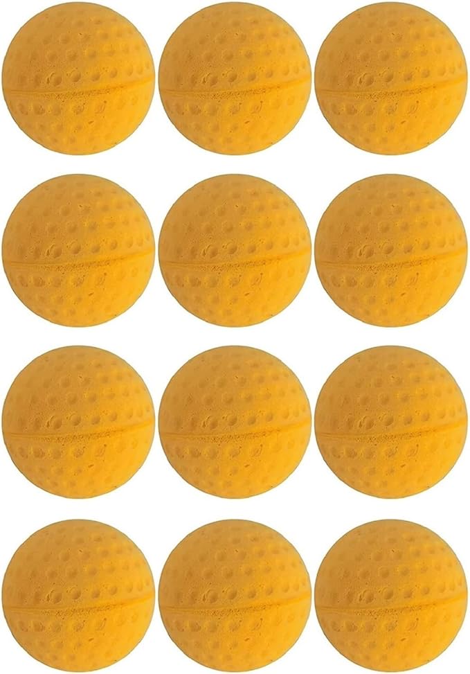Cat Golf Balls for Indoor Cats Toy Ball Kitten Toys Interactive Cat Ball Sponge Foam Sponge Soccer Balls (Yellow)-Mewly Pet