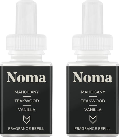 Pura & Guy Fox Home Scent Refill - Smart Air Diffuser - Up to 120-Hours of Luxury Fragrance per Refill - Home Essential - Clean & Safe Diffuser Fragrance - 2 Pack, Noma
