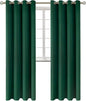 BGment Blackout Curtains - Grommet Thermal Insulated Room Darkening Bedroom and Living Room Curtains, Set of 2 Panels (52 x 120 Inch, Emerald Green)
