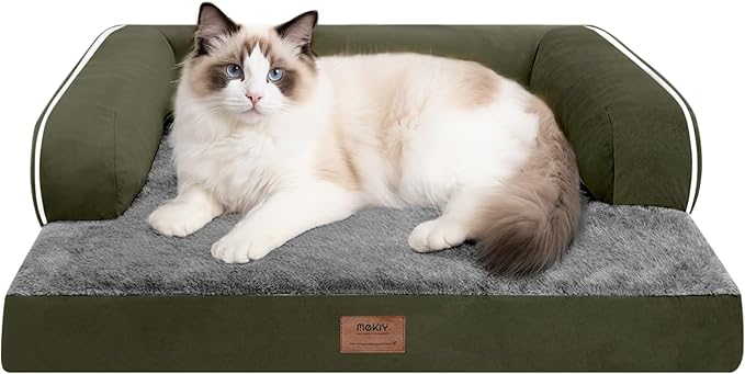 Small Dog Bed and Cat Sofa Waterproof Orthopedic Dog Beds for Small Dogs Cat Bed Comfy Pet Couch Sofa Beds with Washable Removable Cover & Non-Slip Bottom-Mewly Pet
