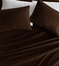 Linen Market Brushed Microfiber King Sheet Set 4 Piece – Oeko-TEX Certified Ultra Soft & Wrinkle-Free - 16" Deep Pocket Sheets - Easy Care King Size - Chocolate