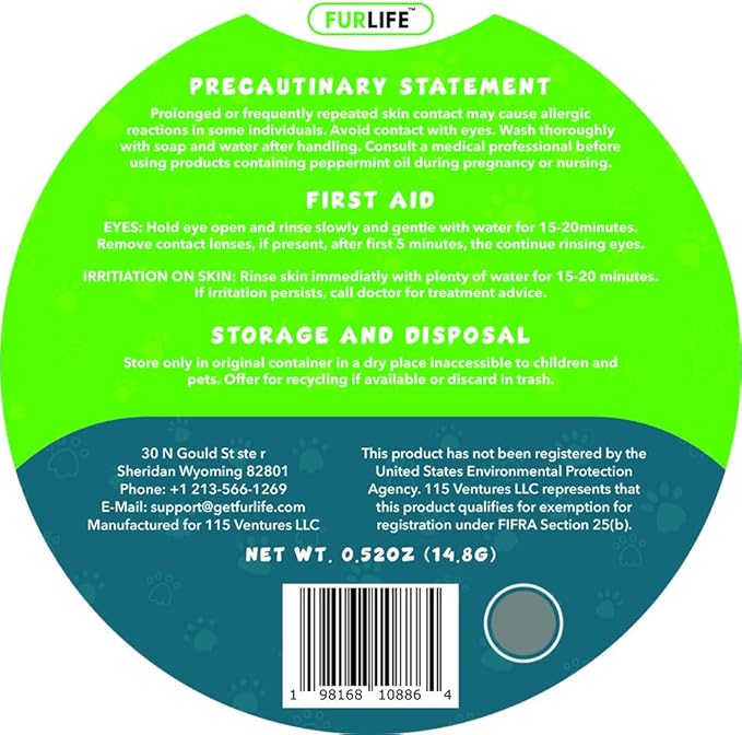 FurLife Grey Dog Tag, Flea and Tick Prevention for Dogs - Waterproof Pendant for Collar, Safe for All Breeds-Mewly Pet