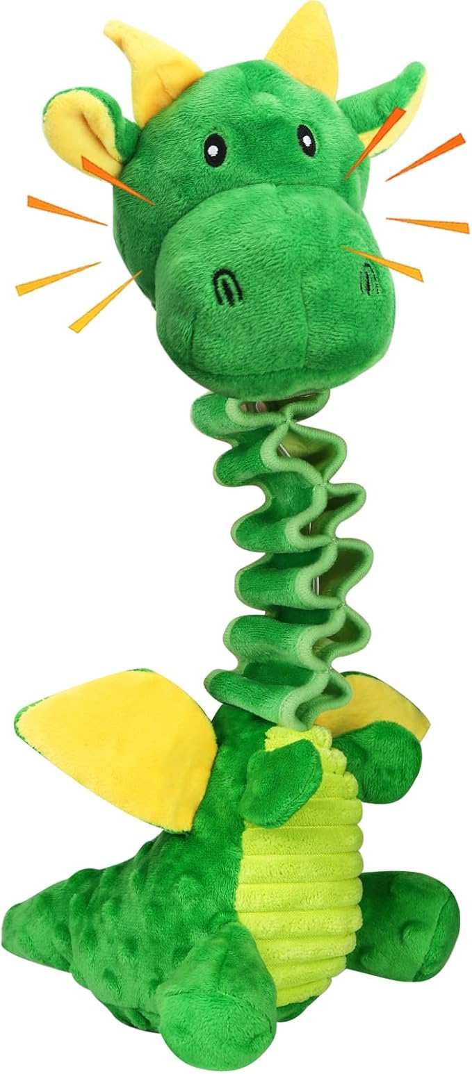 Large Squeaky Dog Toys, Tug-of-War Puppy Toys with Crinkle Paper, Stuffed Plush Animal Dog Toys to Keep Them Busy, Bonding Time Pet Toys for Small, Medium, Large Dogs-Mewly Pet