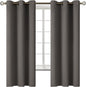 BGment Blackout Curtains for Bedroom - Grommet Thermal Insulated Room Darkening Curtains for Living Room, Set of 2 Panels (42 x 63 Inch, Grey)