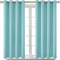 BGment Blackout Curtains - Grommet Thermal Insulated Room Darkening Bedroom and Living Room Curtains, Set of 2 Panels (52 x 54 Inch, Baby Blue)