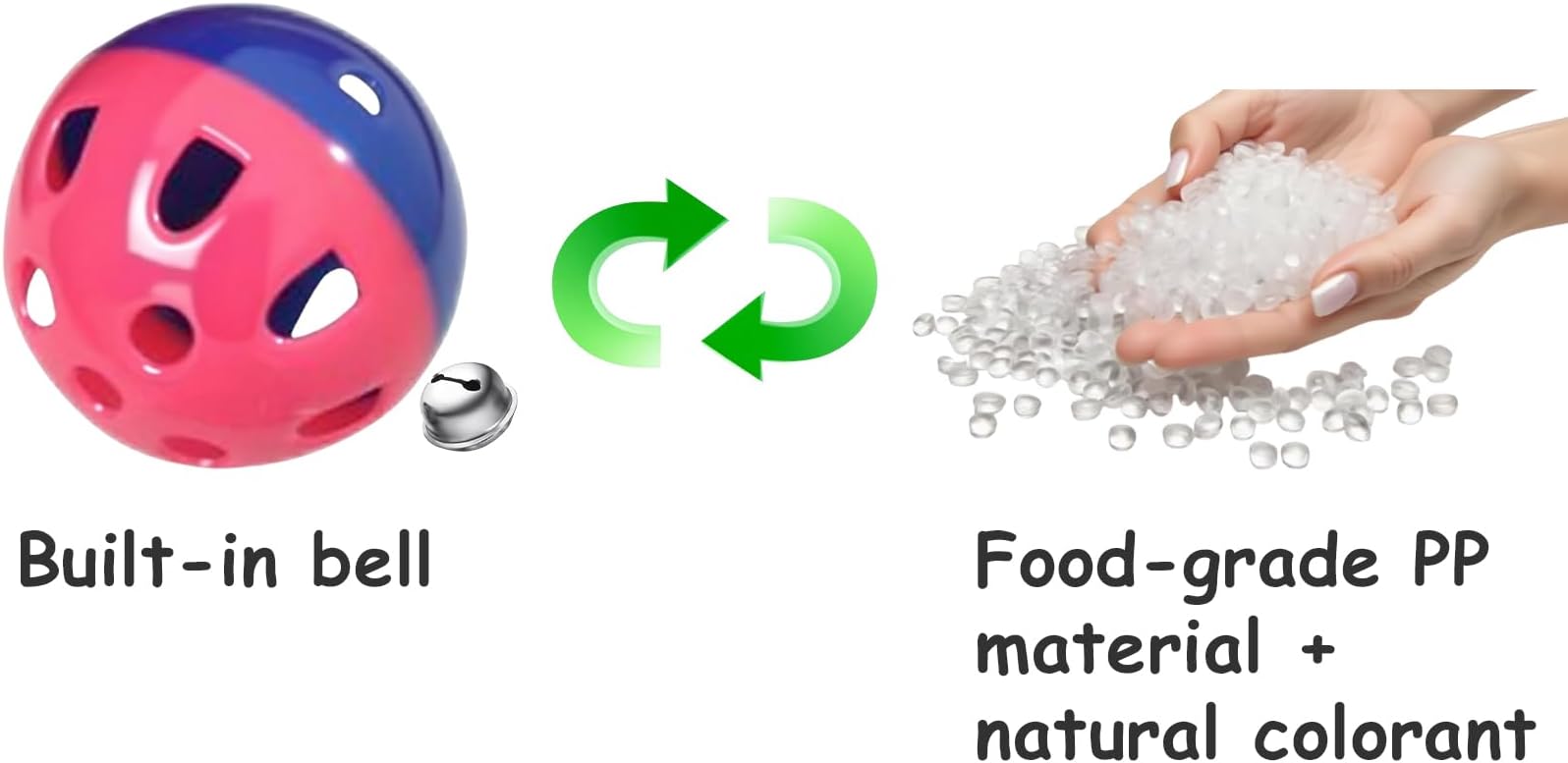 15-Pack Cat Toy Balls for Indoor Cats and Kittens (1.5'' - 2.2'', Cat Toys Mega Set)-Mewly Pet