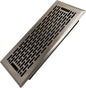 4x10 Inches Heavy Duty Walkable Floor Register - Easy Adjust Air Supply Lever Decorative Floor Vent Covers - Boston Design Vent Covers for Home - Antique Brass