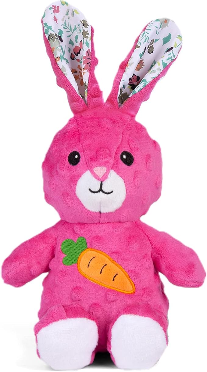 DODODOLA Dog Toys Stuffed Dog Toy with Crinkle Paper Cute Rabbit Plush Bunny Squeaky Dog Easter Toys Dog Chew Toys for Medium Large Breed-Mewly Pet
