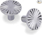 5 Pack Kitchen Cabinet Knobs Round Sunflower Dresser Knob Modern Drawer Hardware Cupboard Handles Furniture Knob for Bathroom Single Hole Knobs for Wardrobe Polished Chrome TYH-BC-K5