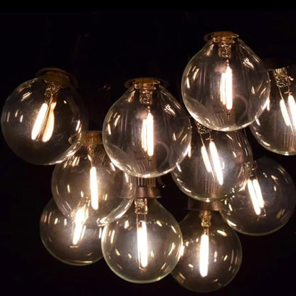 Lampat String Lights, LED 50 Lights Bulb 50Ft G40 Globe String Lights with Bulbs-UL Listd for Indoor/Outdoor Commercial Decor