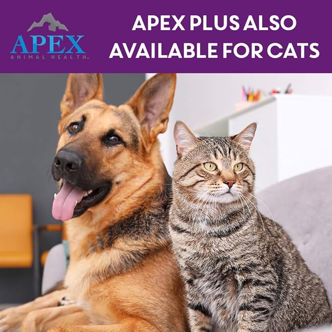 Apex Plus Flea and Tick Prevention for Dogs | Large (45-88 lbs) | 6-Month Supply | Dog Flea and Tick Treatment | 24-Hour Activation, Waterproof, 30-Day Protection-Mewly Pet